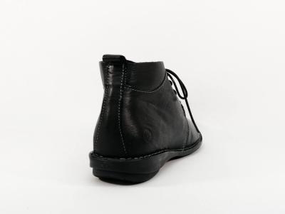 Chaussure montante femme cuir souple noir confortable à lacets MORAN’S gopro gopir
