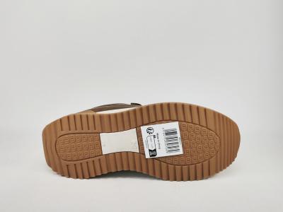 Basket marron homme à scratch tendance ROUTE66 plaisant à pas cher confortable