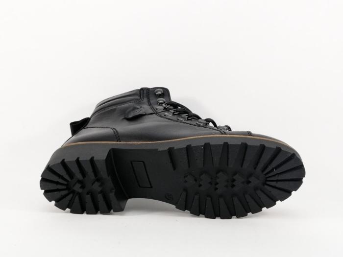 Bottillons Fille En Cuir Noir VIRONA - Pointure 31 - Fermeture Velcro - Doublure Molleton - Neuf