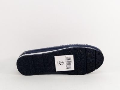 Mocassin femme cuir blanc marine souple confortable SWEET'R macadamia à pas cher