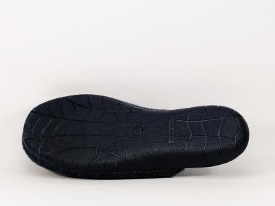 Chausson mule homme en velours marine fabriqué en Espagne ZEL'S 7722