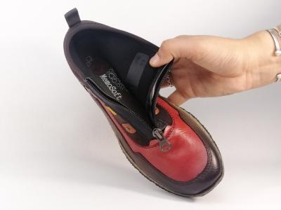 Bottine femme zip devant RIEKER N3277 originale confortable et tendance