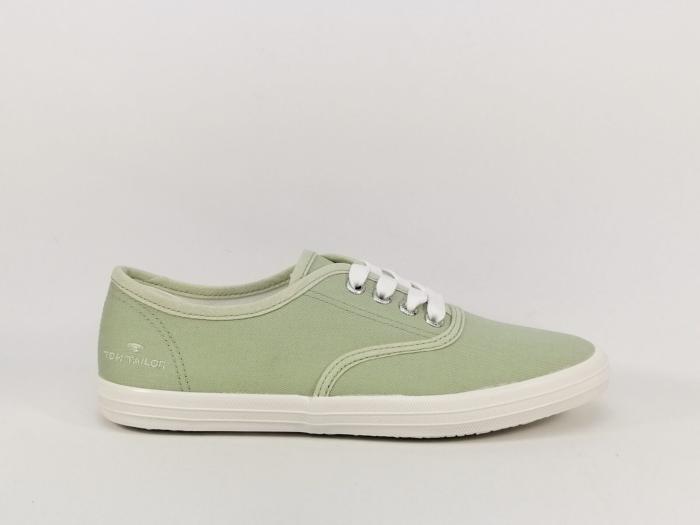 Basket en toile vert clair été TOM TAILOR 329241000 pour femme