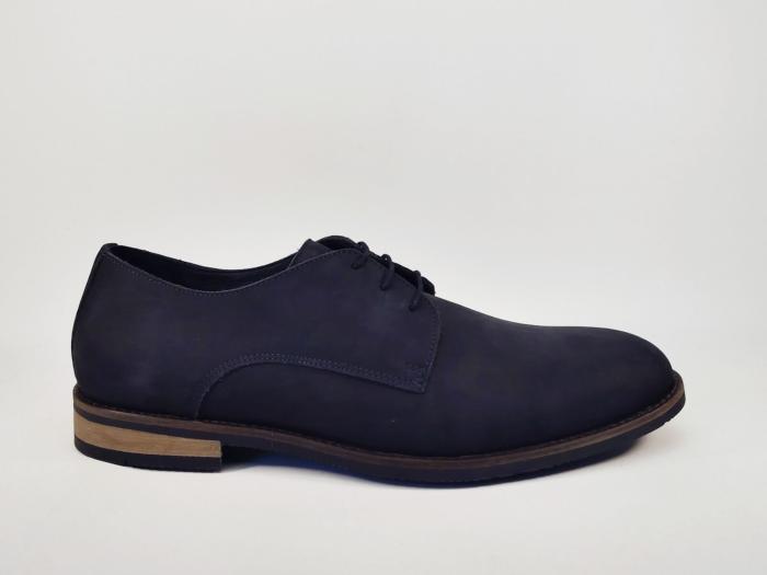 Chaussure chic homme grande taille derby cuir marine destockage STORM bariello à pas cher