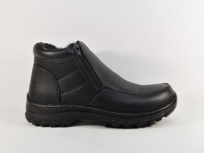 Chaussures fourrées homme à pas cher hiver grand froid double zip SWEET'R cemela noir