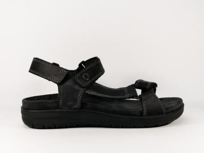 Sandale de marche homme confortable à velcro destockage IMAC 504190 noir
