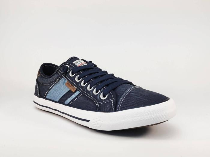 Tennis en toile bleu confortable à élastique DOCKERS 42JZ004B pour homme