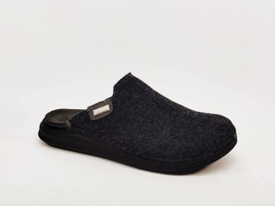 Sabot homme confortable noir semelle cuir CHIC & RELAX OUF myban souple