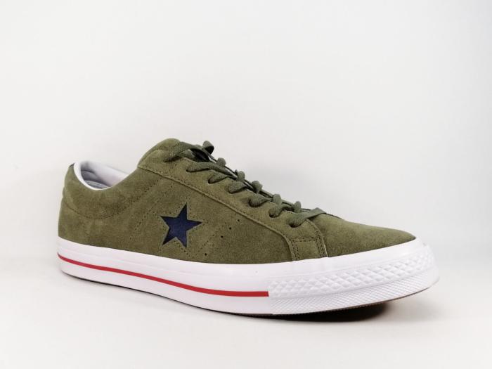 converse cuir kaki