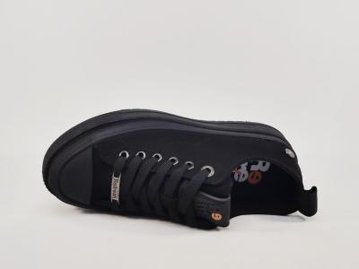 Basket noire femme habillée semelle épaisse confortable destockage REFRESH 173073