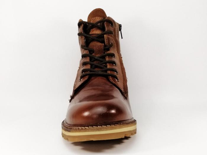 boots cuir camel homme
