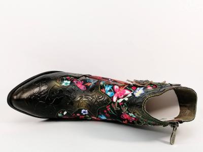 Santiag femme originale bottine LAURA VITA hicnio 24b en cuir de qualité