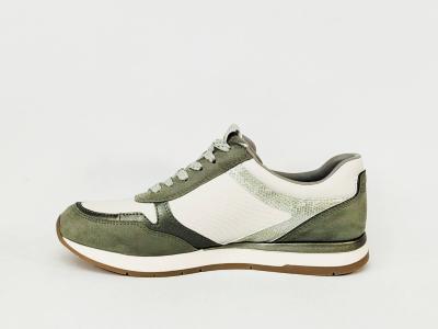 Basket femme TAMARIS 23613 chic et confortable vert sage à pas cher véganes