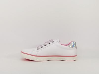Basket blanche tendance SUPREMO 3260608 zip et lacets pour fille