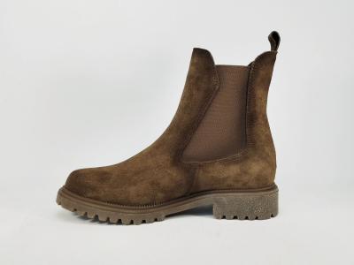 Bottine chelsea femme TAMARIS 25427 cuir nubuck marron chic confortable et tendance