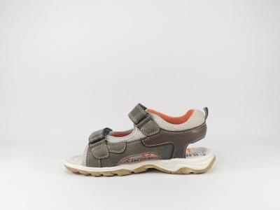 Nu-pied kaki à velcro en destockage SK8 by BOPY Taxeo pour garçons
