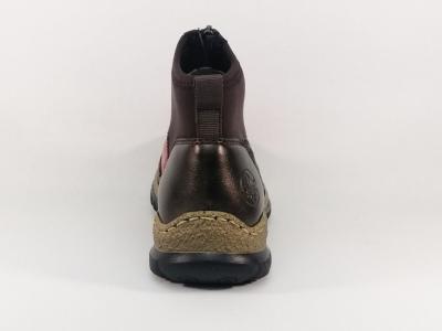 Bottine femme zip devant RIEKER N3277 originale confortable et tendance