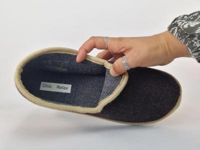 Chausson homme semelle feutre pantoufle confortable marron CHIC & RELAX gofrey à pas cher