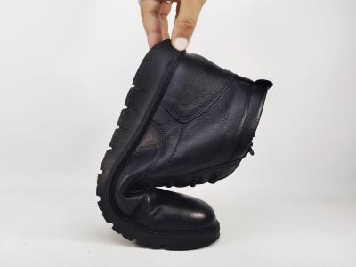 Chaussure montante homme cuir noir souple confortable en destockage IMAC ARA 454026