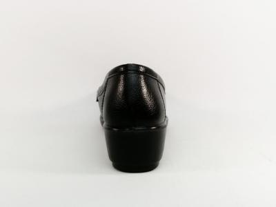Mocassin femme confortable noir compensé semelle cuir à pas cher SWEET'R dexter
