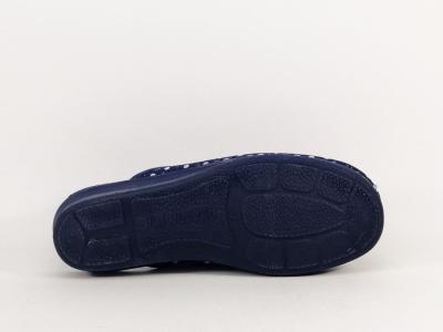 Chausson été femme mule toile jean à talon pieds sensibles à pas cher OUF verak
