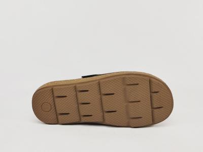 Sabot noir homme confortable semelle cuir souple moelleuse MORAN'S asana à pas cher