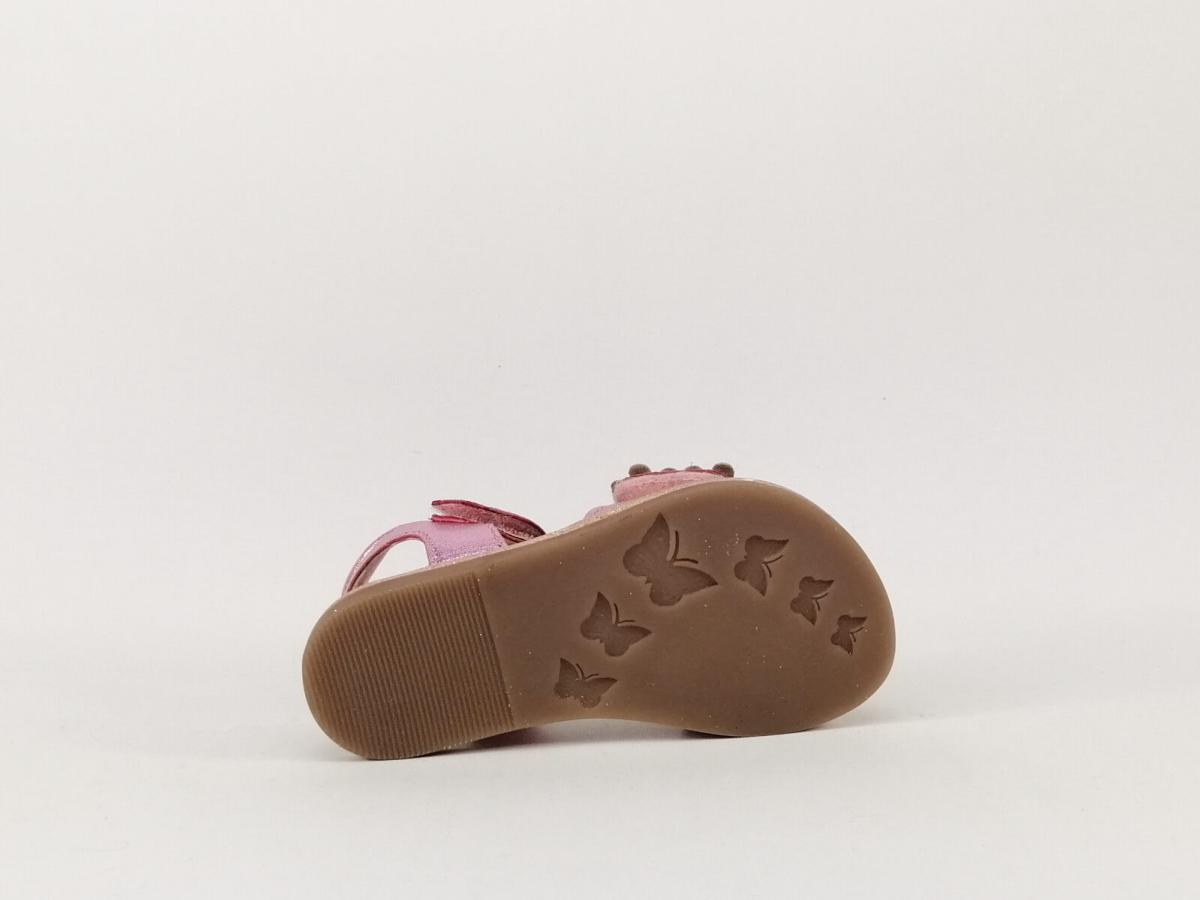 Sandale Fille Cuir a Velcro Destockage MOD8 I Pointure Plus