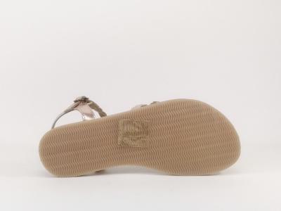 Sandale tressée en cuir rose CYRILLUS pour fille/femme