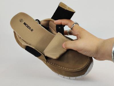 Basket à scratch homme pas cher camel taupe NORWAY moza B886480 pieds larges