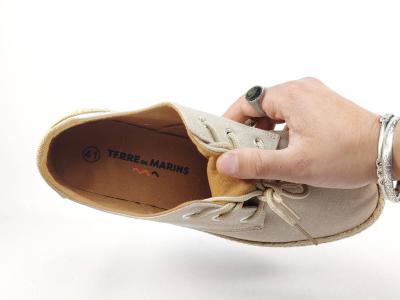Chaussure homme toile beige pas cher légère et tendance TERRE DE MARINS tamoula semelle corde