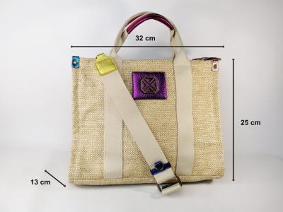 Sac cabas femme raphia original tendance destockage XTi 184578 à pas cher