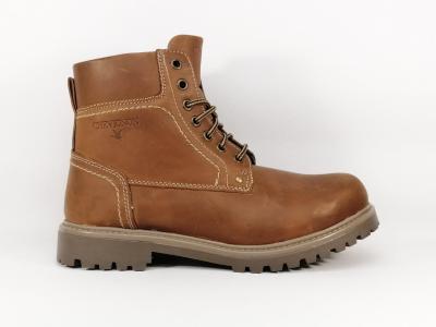 Bottine marron homme cuir vieilli tendance destockage CHEVIGNON fevral à pas cher