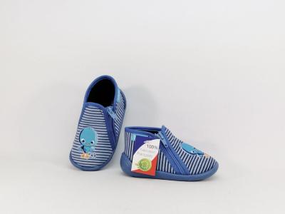 Chaussons bleu destockage TOOTI xadage bébé garçon fabrication française