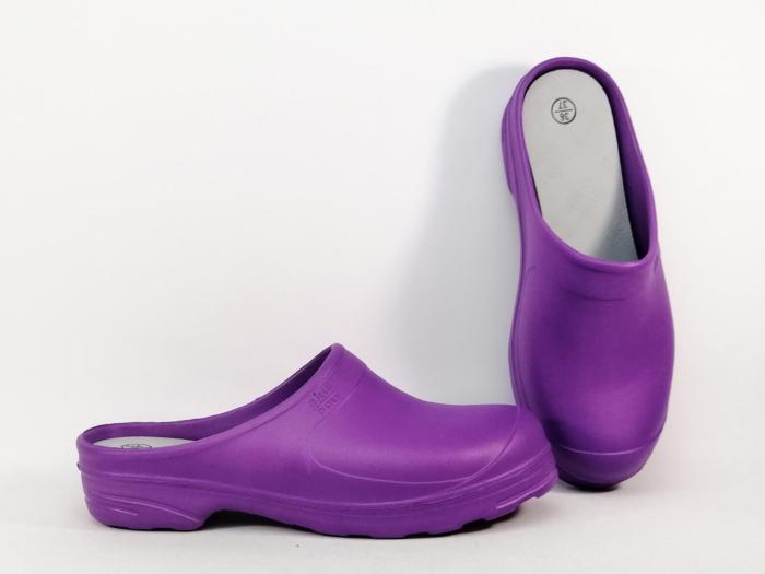 Sabot de jardin femme leger et confortable en EVA violet destockage BAUDOU harper à pas cher