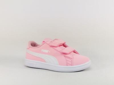 Basket fille destockage PUMA smash v2 buck 36518349 à pas cher rose avec scratch