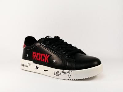 basket cuir femme pas cher