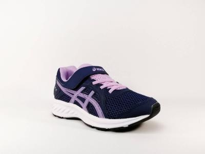 Basket de running  scratch en toile bleu ASICS Jolt 2 PS pour fille