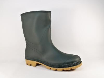 Botte de pluie homme grande taille pas cher en destockage UMO briere vert pvc