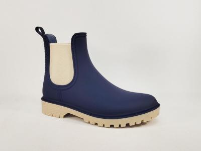 Bottine de pluie femme chic et confortable bleu marine à pas cher MORAN'S xadette