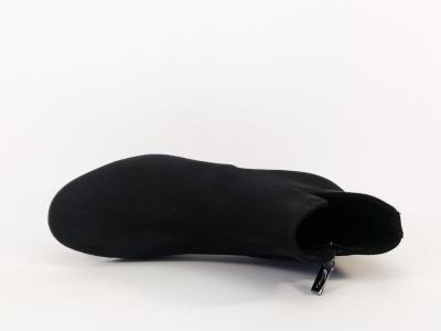 Bottines noires femme à talon chic et confortable TAMARIS 25354 suedine à pas cher