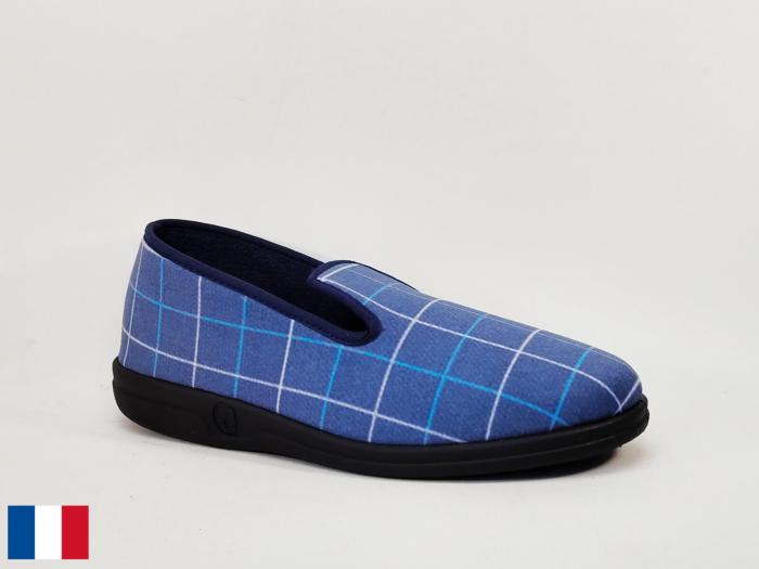 Charentaise été homme pantoufle légère coton toile pieds sensibles made in France BOSSI ulrick