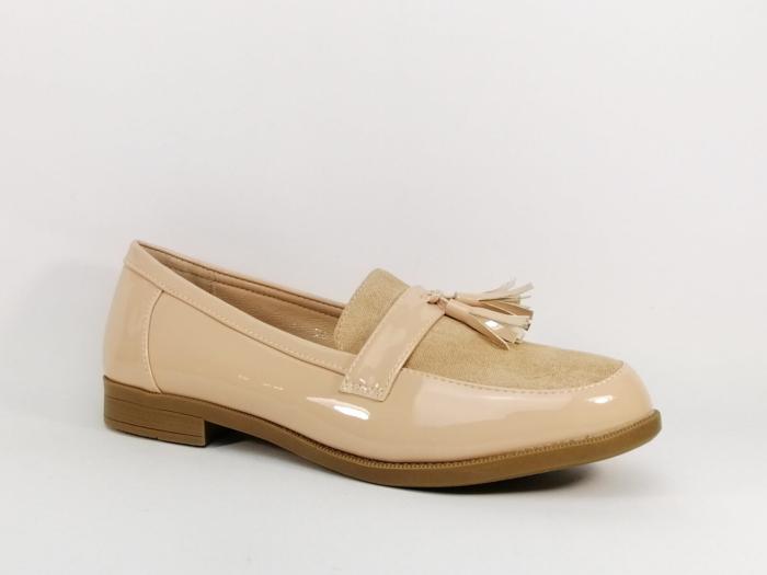 Mocassin chic beige grande pointure femme CINK ME DM326-7 à pas cher