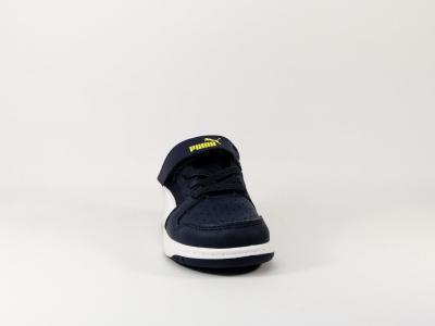 Sneakers tendance bleu marine en destockage PUMA 370493 pour garçon
