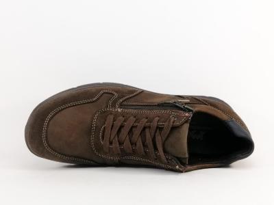 Chaussure homme cuir marron confortable souple et waterproof Destockage IMAC 452578