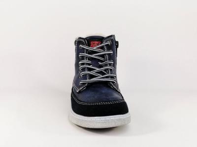 Chaussure montante fourrée bleu garçons STAR