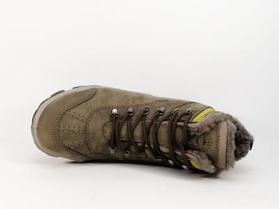 Chaussure randonnée cuir waterproof kaki destockage IMAC 808708 femme