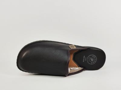 Sabot homme marron semelle cuir confortable à pas cher ARIZONA purl