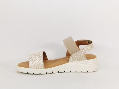 Sandale compensée femme chic semelle mémoire de forme confortable destockage COTEMER Varamy OR