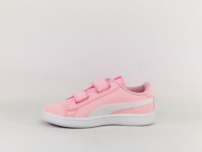 Basket fille destockage PUMA smash v2 buck 36518349 à pas cher rose avec scratch