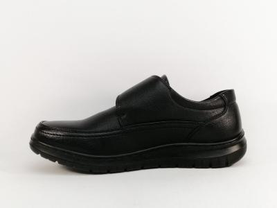 Chaussure homme confortable noir à velcro pieds sensibles SWEET'R guetta à pas cher